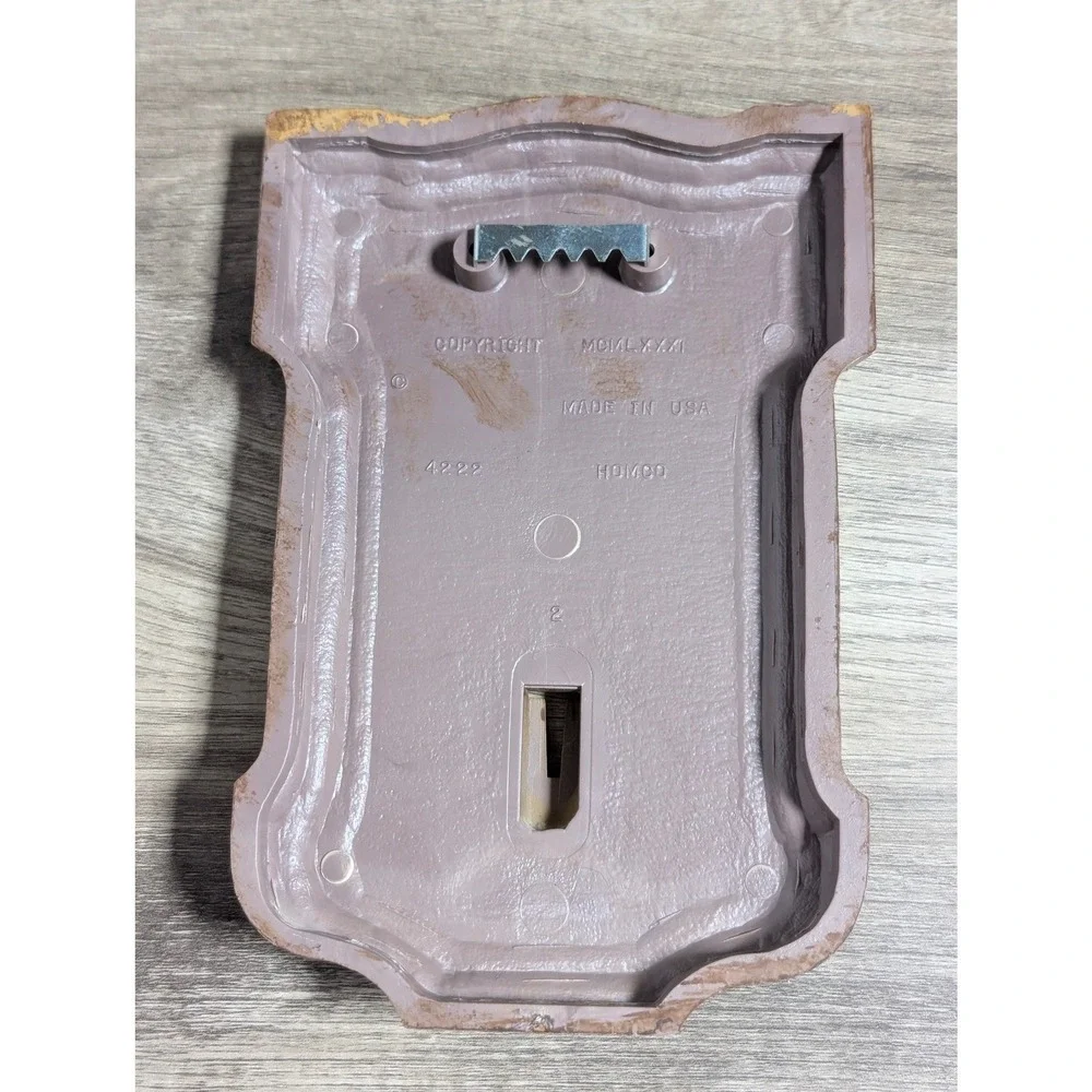 Vintage Homco 1971 Gold Green Velvet Lyre Torch Wall Plaques Bracket Set of 3